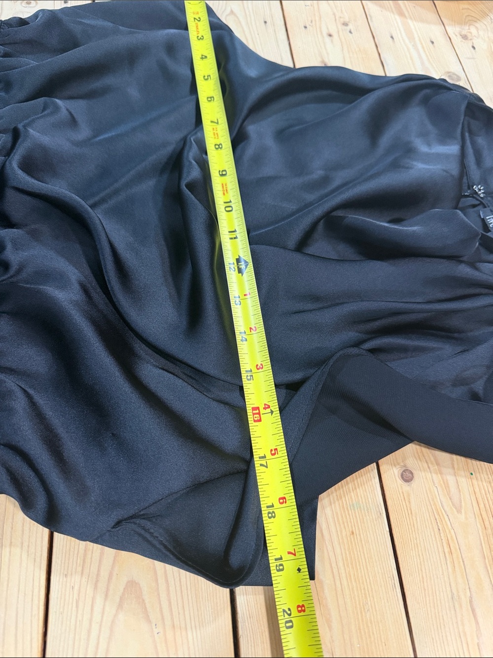 INC International Concepts Black Satin Draped Jumpsuit Women’s Sz 8 Super Formal - Picture 9 of 13